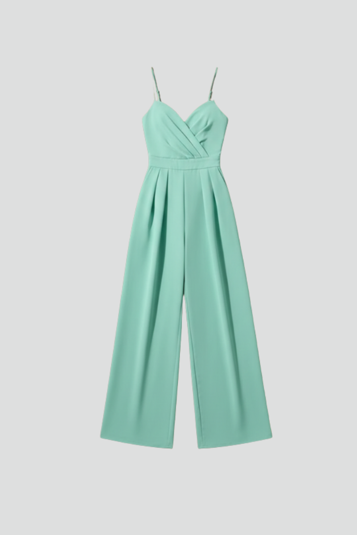 Drusilla — Sleeveless V-Neck Wide-Leg Jumpsuit