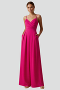 Drusilla — Sleeveless V-Neck Wide-Leg Jumpsuit