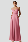 Drusilla — Sleeveless V-Neck Wide-Leg Jumpsuit