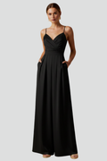 Drusilla — Sleeveless V-Neck Wide-Leg Jumpsuit