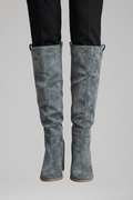 Marlow Rose — Women's Suede-Effect Knee-High Boots