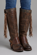 Constance Rose — Women's Fringe Knee-High Boots