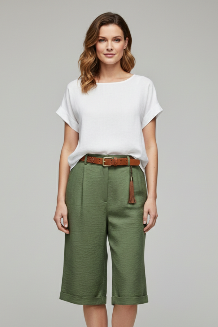 Tamsin — Tailored Knee-Length Shorts