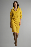 Sabrina — Women's Button-Placket Ribbed Sweater Dress