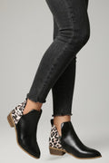 Aina — Women's Textured-Panel Ankle Boots