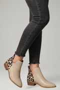 Aina — Women's Textured-Panel Ankle Boots