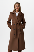 Genevieve — Double-Breasted Belted Coat