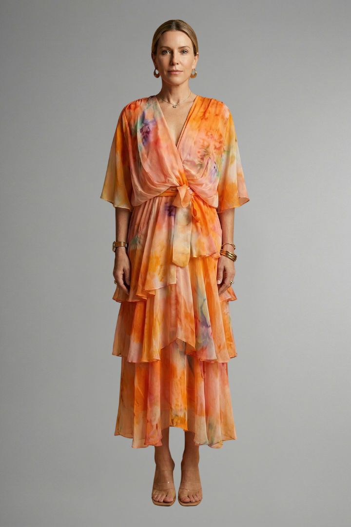 Ianthe — Printed Flowing Maxi Dress