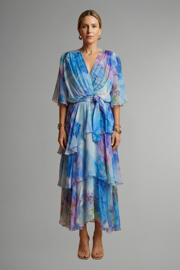 Ianthe — Printed Flowing Maxi Dress