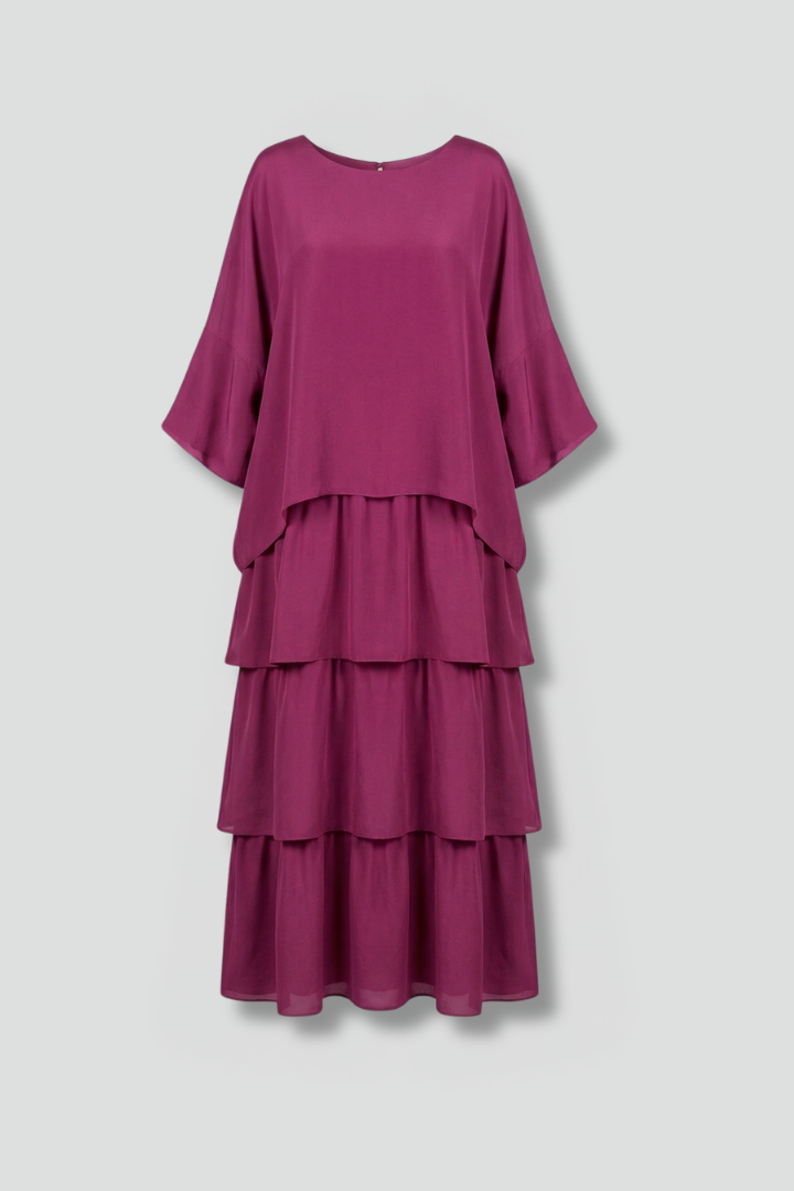 Zora — Layered-Skirt Maxi Dress