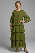 Zora — Layered-Skirt Maxi Dress