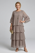 Zora — Layered-Skirt Maxi Dress