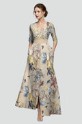 Pandora — Elegant Floral Maxi Dress