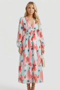 Jessamine — Floral V-Neck Maxi Dress