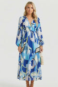 Jessamine — Floral V-Neck Maxi Dress