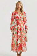 Jessamine — Floral V-Neck Maxi Dress