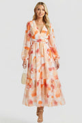 Jessamine — Floral V-Neck Maxi Dress