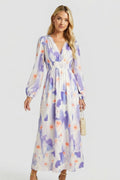 Jessamine — Floral V-Neck Maxi Dress
