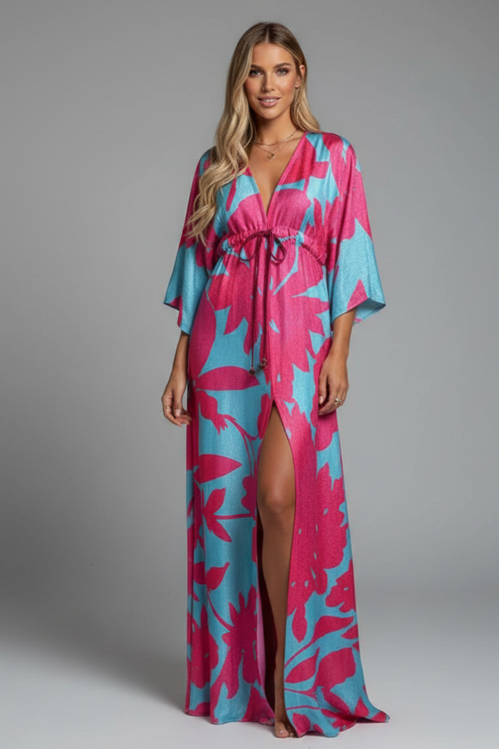 Regina — Tie-Waist Maxi Dress
