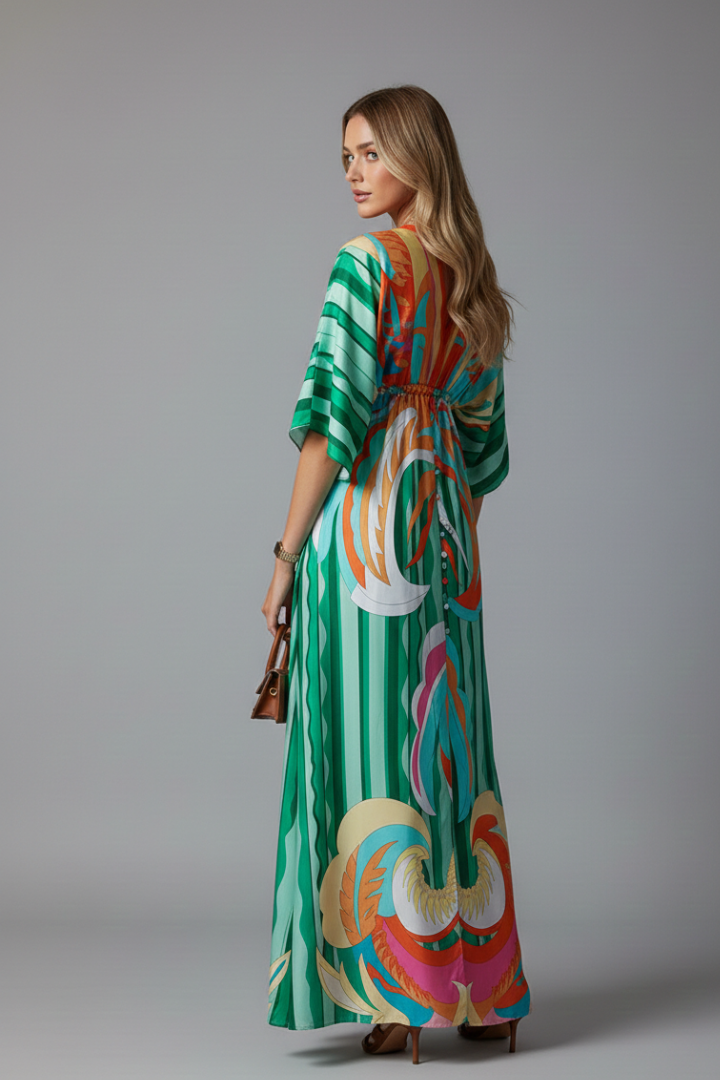 Regina — Tie-Waist Maxi Dress
