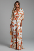 Regina — Tie-Waist Maxi Dress