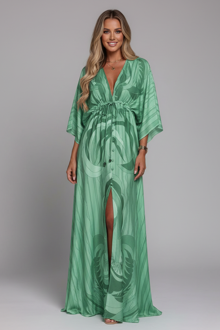 Regina — Tie-Waist Maxi Dress