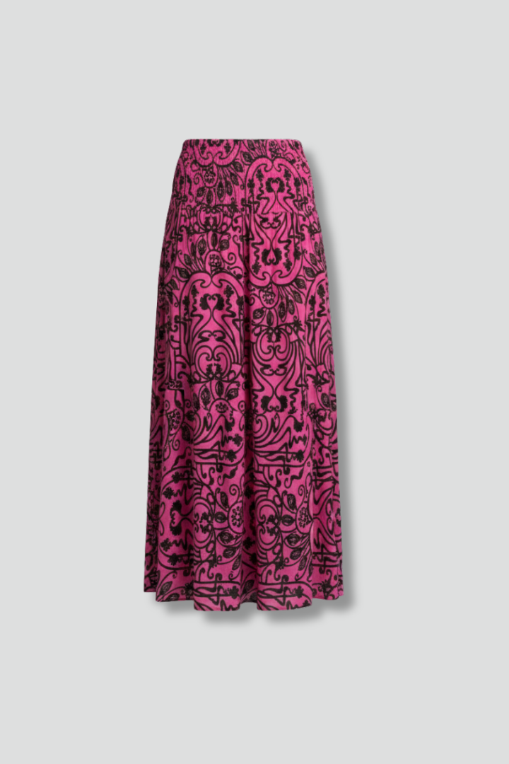 Marisol Skirt — Printed A-Line Maxi Skirt