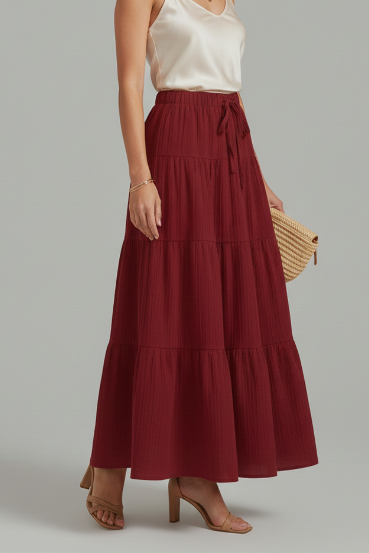 Ottilie Skirt — Tiered Maxi Skirt