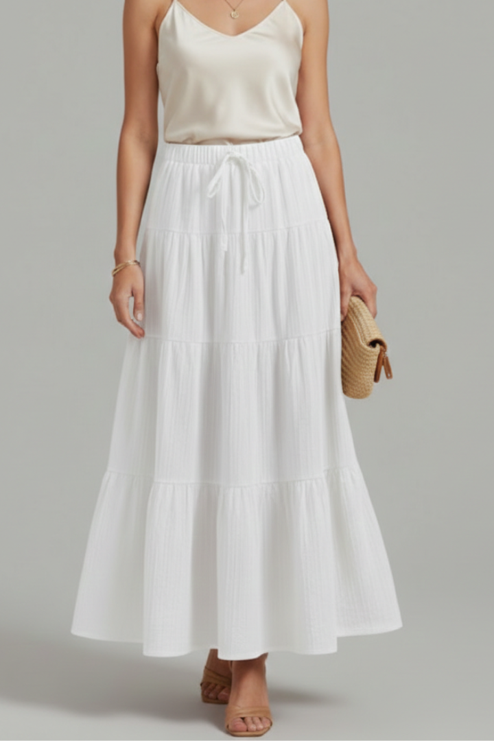 Ottilie Skirt — Tiered Maxi Skirt