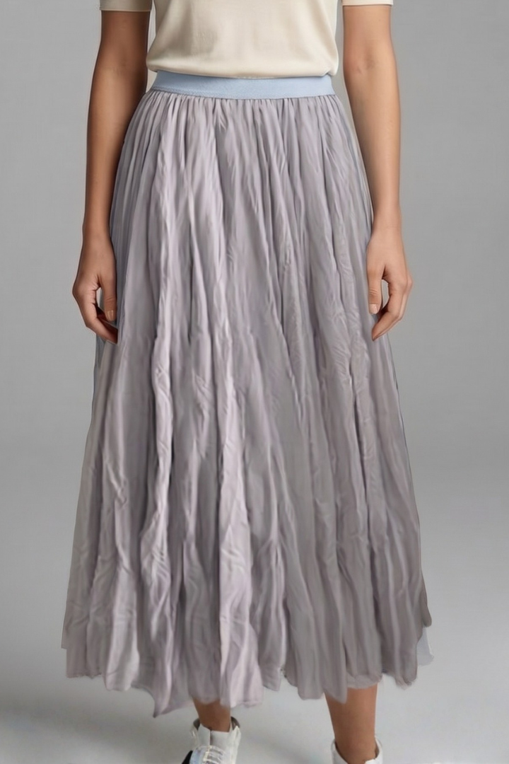 Delphi — Pleated Maxi Skirt