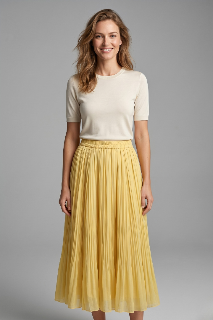 Delphi — Pleated Maxi Skirt