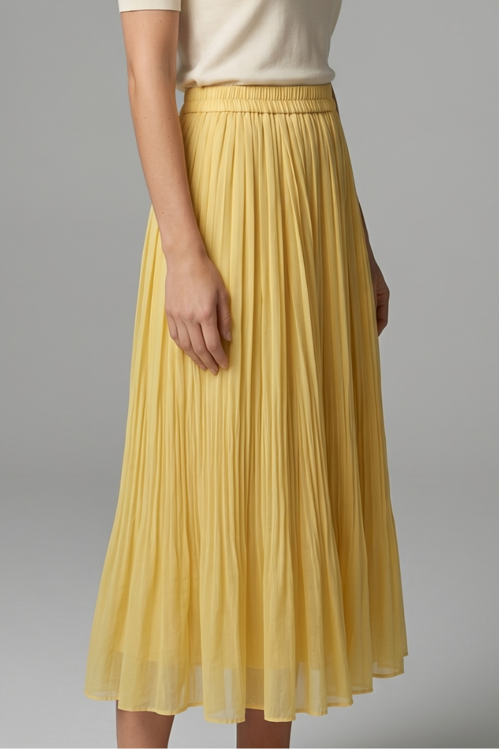 Delphi — Pleated Maxi Skirt