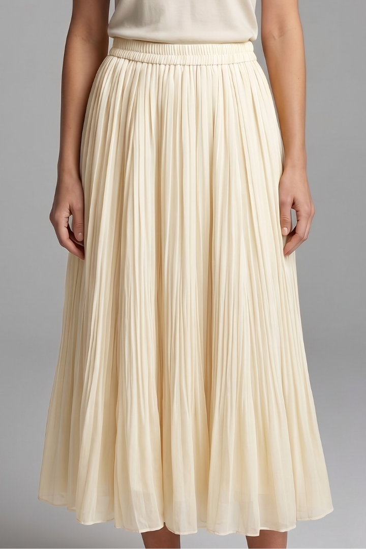 Delphi — Pleated Maxi Skirt