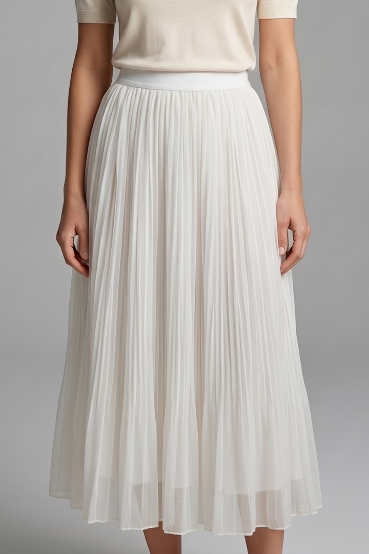 Delphi — Pleated Maxi Skirt