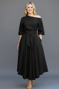 Rosanna — Off-Shoulder Lantern-Sleeve Dress
