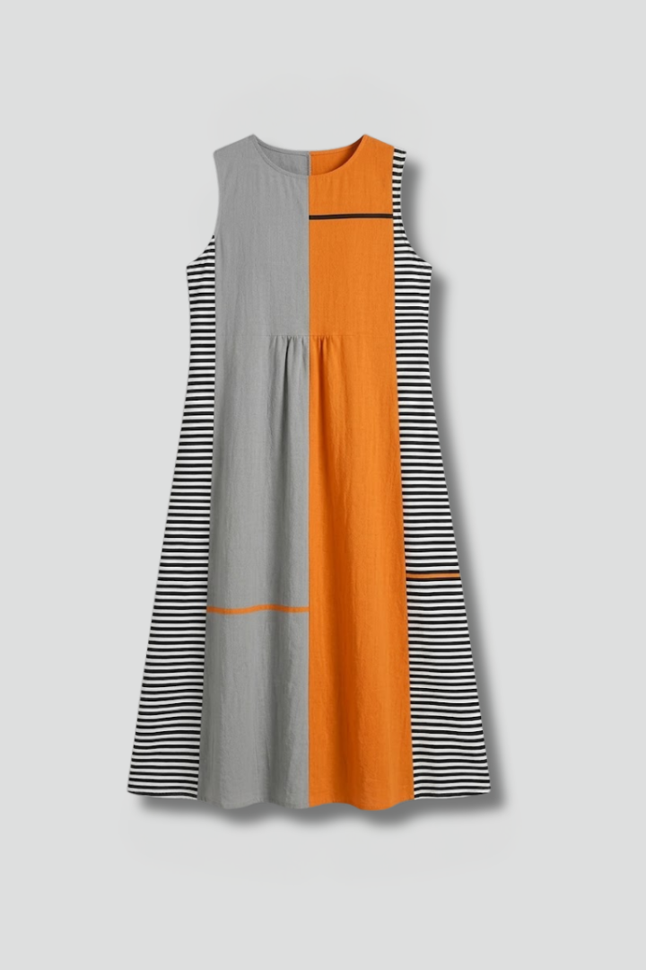 Orinthia — Sleeveless Linen Midi Dress
