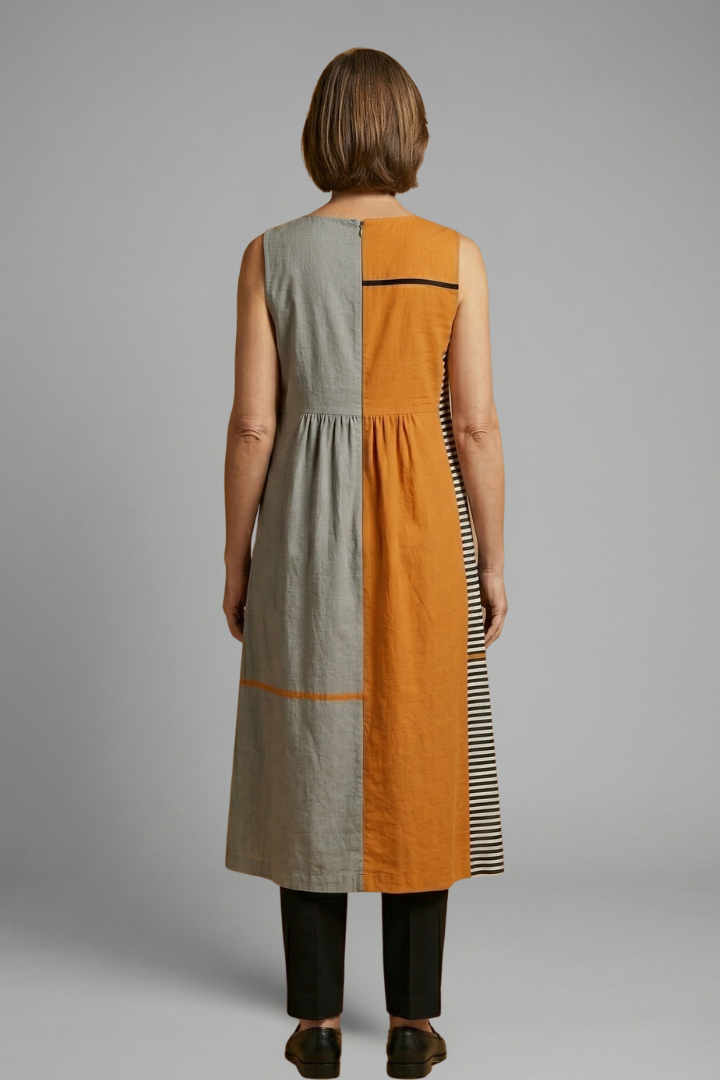 Orinthia — Sleeveless Linen Midi Dress