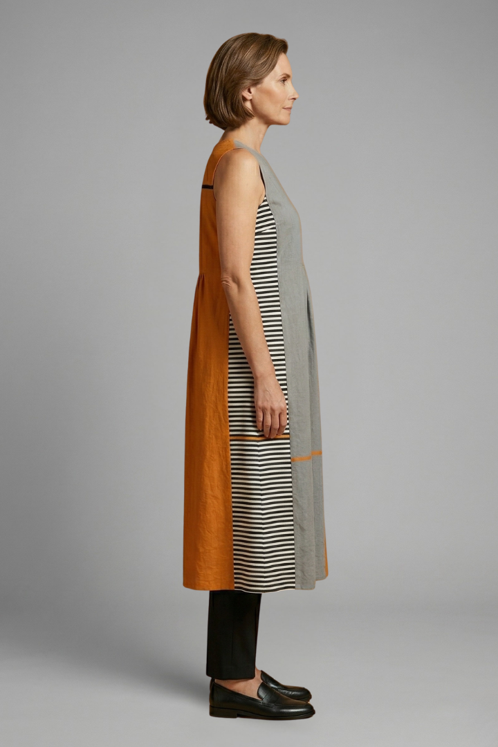 Orinthia — Sleeveless Linen Midi Dress