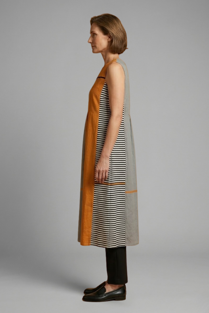 Orinthia — Sleeveless Linen Midi Dress