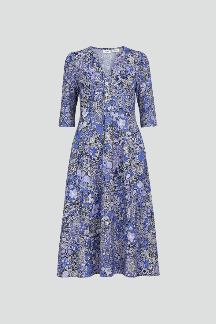Octavia — Three-Quarter-Sleeve Midi Dress