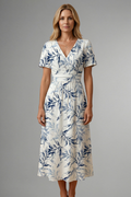 Lucasta — Floral Print Midi Dress