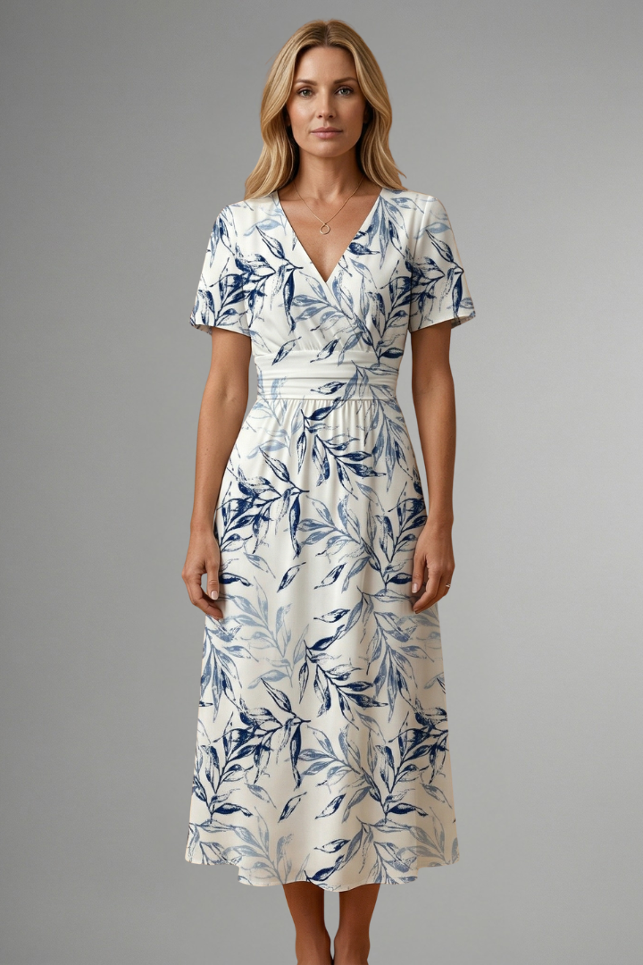 Lucasta — Floral Print Midi Dress