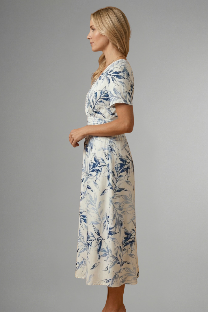 Lucasta — Floral Print Midi Dress