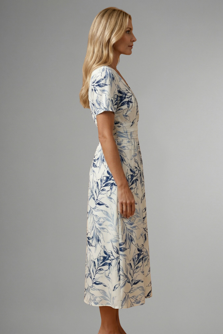 Lucasta — Floral Print Midi Dress