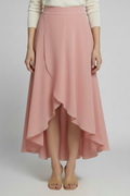 Marlowe Skirt — Layered-Hem Midi Skirt