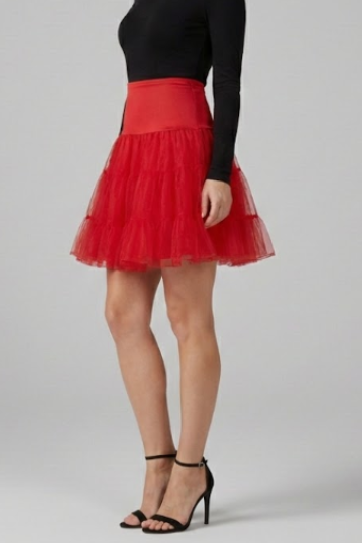 Coco Skirt — Tiered Mesh Mini Skirt