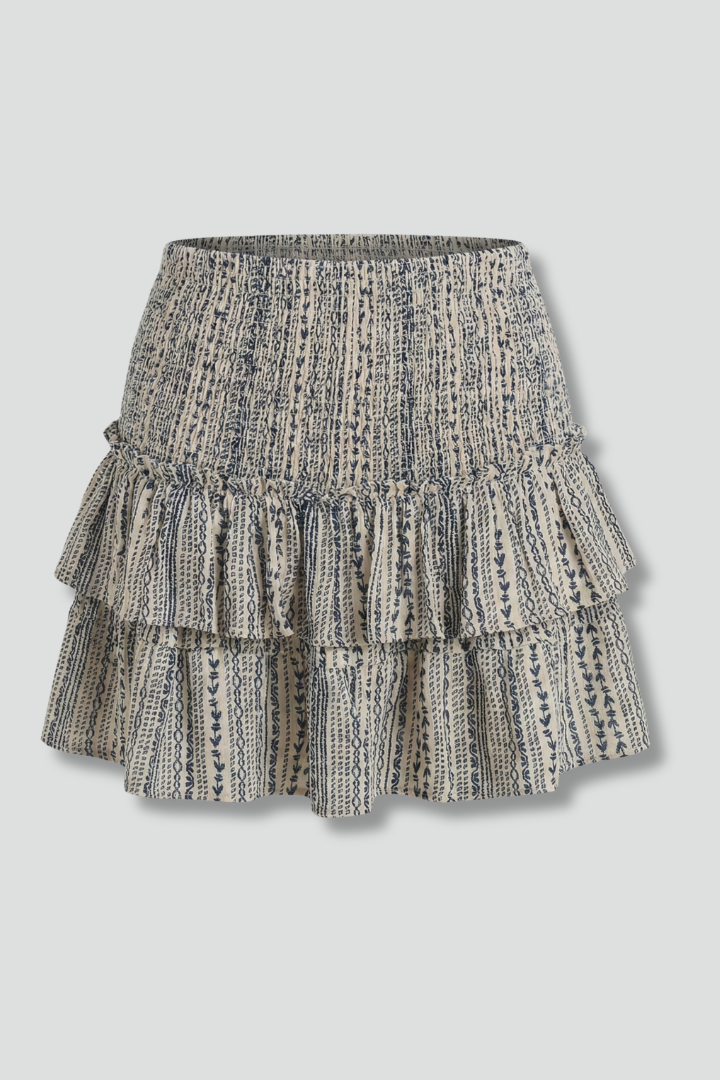 Fleur — Ruffle-Tiered Mini Skirt