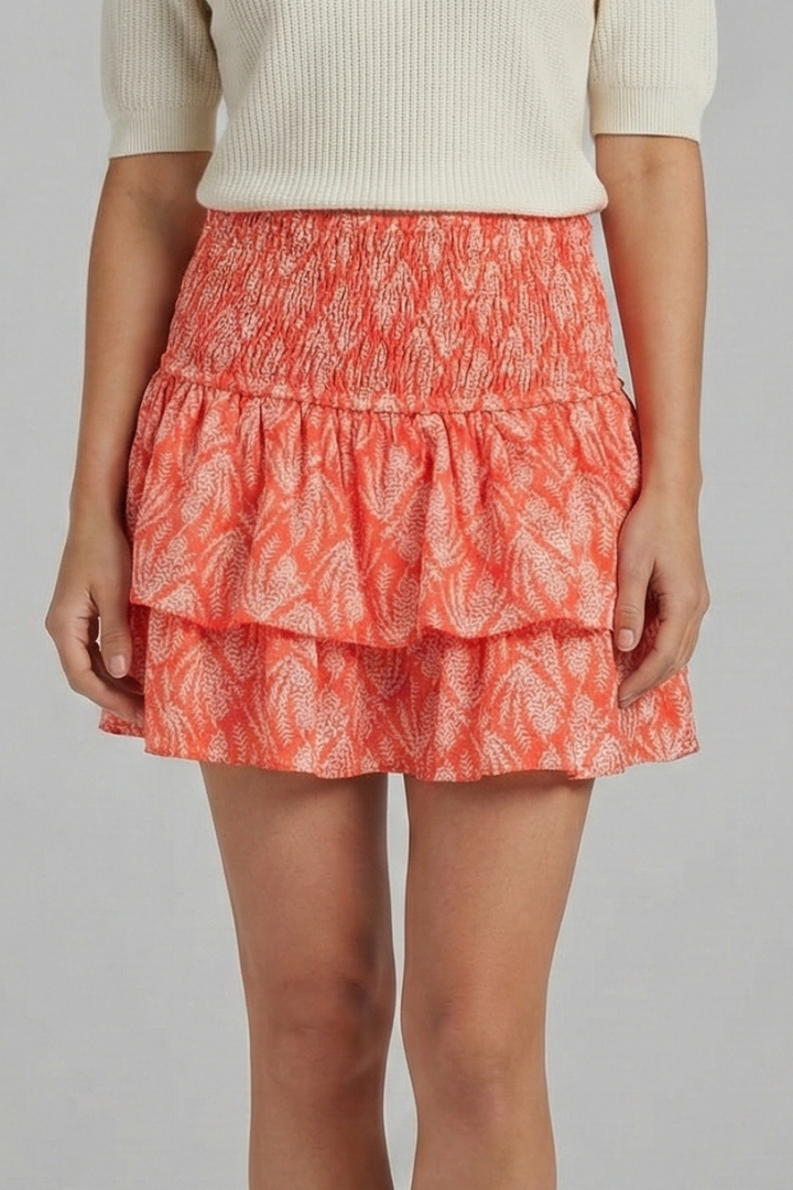 Fleur — Ruffle-Tiered Mini Skirt
