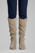 Nola — Women's Side-Zip Cushioned Knee-High Boots