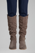 Nola — Women's Side-Zip Cushioned Knee-High Boots